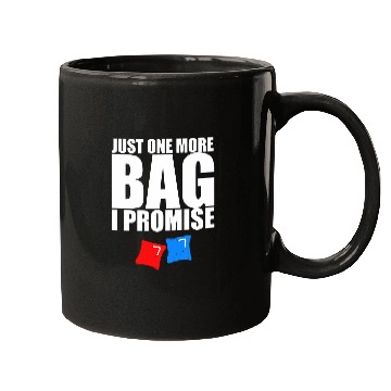 Discover Beer Fun Just one more bag Cornhole Player Gift Beer Drinking Bags Mugs