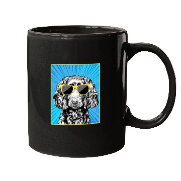 Discover Boykin Spaniel Portrait Pop Art Dog with Sunglasses Mugs