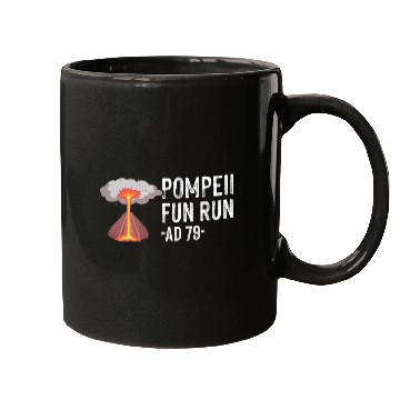 Discover Pompeii Fun Run AD 79 Quote Fun Human Geography Nerd Mugs