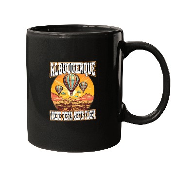 Discover Albuquerque Balloon New Mexico Hot Air Balloon Mugs
