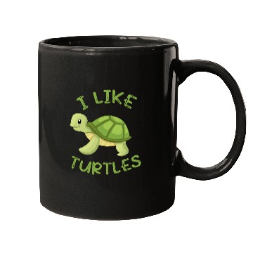 Discover Turtle Pet I like Turtles Tortoise Sea Animal Funny Mugs