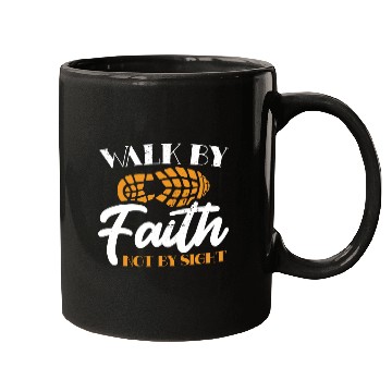 Discover Walk By Faith Not By Sight Christian Jesus Christ Mugs