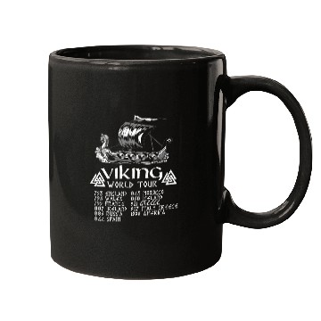 Discover Viking World Tour Viking Warrior Ship Mugs