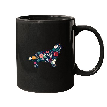 Discover Floral Cavalier King Charles Spaniel 2 Mugs