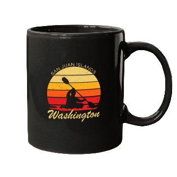 Discover vintages Kayak San Juan Islands Washington Adventure Mugs