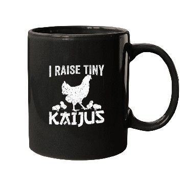 Discover Chicken Lover Funny Kaiju Chicken Japanese Monster I Raise Tiny Kaijus Mugs