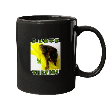Discover Turtle Pet I Love Turtles Funny Cute Box Turtle Girls Boys Kids Youth Mugs