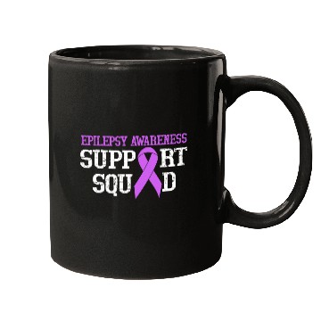 Discover Epilepsy Support Squad Epilepsy Warrior We Wear Purple Mugs