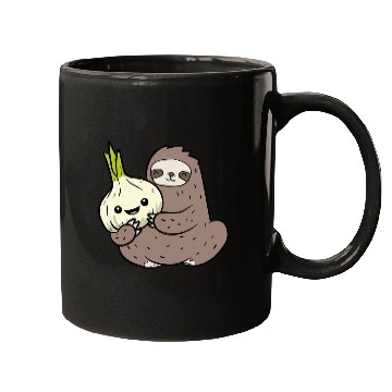 Discover Sloth Pet With Garlic Vegetable Cute Garlic And Sloth Mugs
