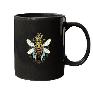 Discover Queen bee and Honey Beekeeper Beekeeping 1 Mugs