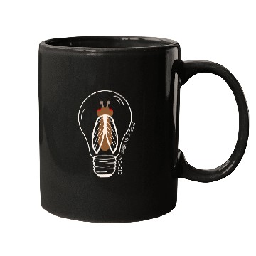 Discover Cicada Brood X Lightbulb Graphic Entomology Bug Insect Love Mugs