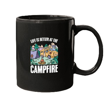 Discover Outdoor Vacation Wanderlust Campfire Camp Camper Mugs