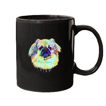 Discover Colourful Splash Dog Tibetan Spaniel Mugs