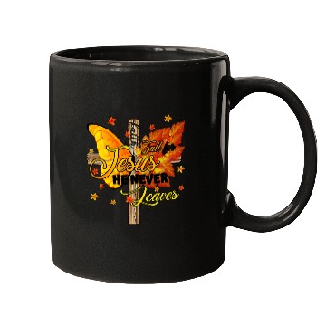 Discover Fall For Jesus He Never Leaves Butterfly Fall Thanksgiving Mugs