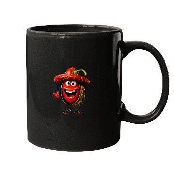Discover Lacrosse Gift Chili Hot Pepper Mexican Sombrero Cinco de Mayo Mugs