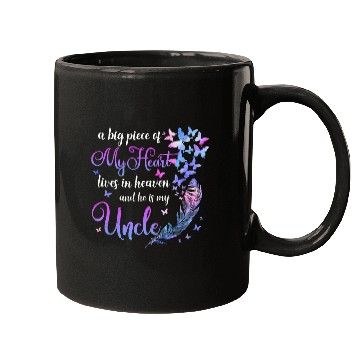 Discover My Uncle Lives In Heaven Memorial Quotes Niece Nephew Mugs
