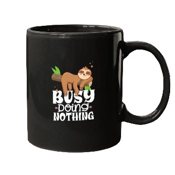 Discover Sloth Pet Adorable Sloth Sleeping Busy Doing Nothing Funny Mugs