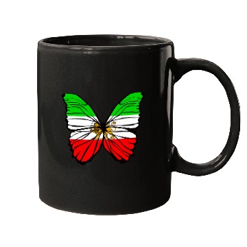 Discover Butterfly Lion Flag Iran Mugs