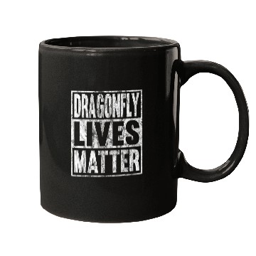 Discover Dragonfly Lives Matter Funny Dragonfly Lives Animal Gift Mugs