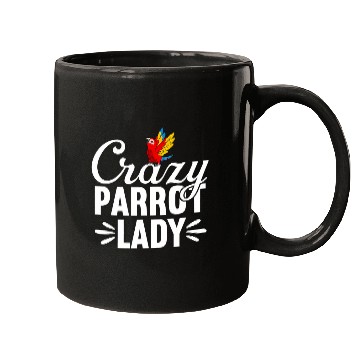 Discover crazys parrot lady scarlet macaw Mugs