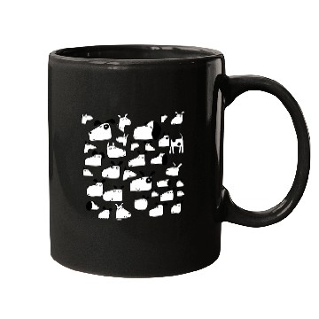 Discover Funny Dog Design Long Sleeve Mugs