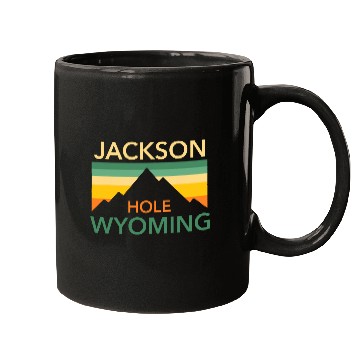 Discover Retro Jackson Hole Wyoming vintages Hiking Mountains Pride Mugs