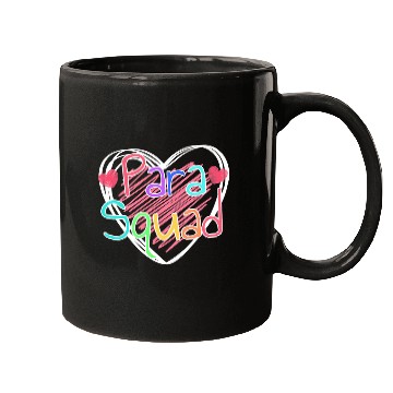 Discover Para Squad School Paraprofessional Teacher Team Mugs