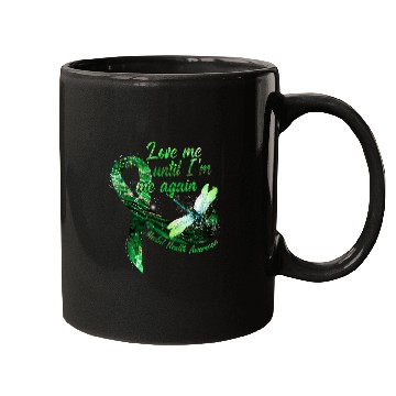 Discover Dragonfly Green Ribbon Mental Health Matters Awareness Mugs
