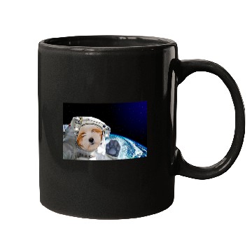 Discover Dog in Space Tibetan Terrier Mugs