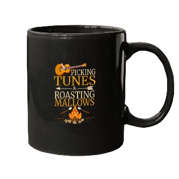 Discover Picking Tunes Roasting Mallows Classic Guitar Marshmallow Mugs