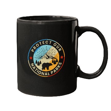 Discover Protect Our National Parks vintages Preserve Retro Hiking Mugs