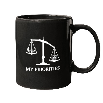 Discover My Priorities Shih Tzu Tips Scale Art Mugs