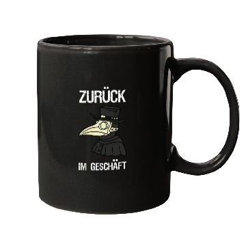 Discover Back in Shop Plague Doctor Steampunk Gothic Mugs