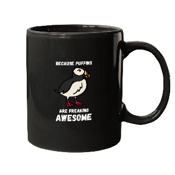 Discover Freaking Awesome Puffin Lover Seabird Lover Puffin Bird Mugs