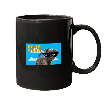 Discover 8Bit Game Over Affenpinscher Mugs