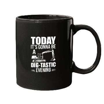 Discover Excavator Driver Excavator Worker Excavator Sand Digger 21 Mugs