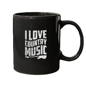 Discover I Love Country Music 4 Mugs