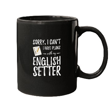 Discover English Setter Dog Plans Funny Dog Mom or Dog Dad Gift Mugs