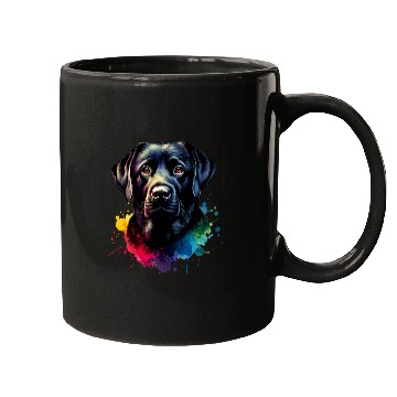 Discover Black Lab Labrador Retriever Dog Artwork Mugs