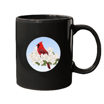 Discover Cardinal Bird Birdlover Birdwatcher Biologist Ornithologist Mugs