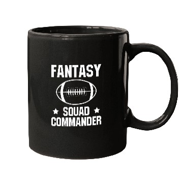 Discover Fantasy Squad Commander Fantasy Football Draft 1 Mugs