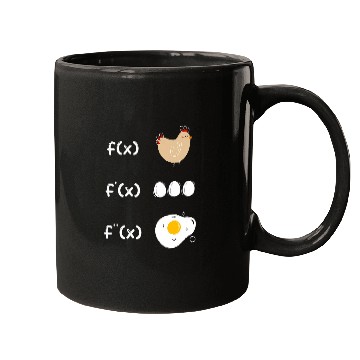 Discover Derivative Function Math Teacher Fried Egg Derivative Chicken 21 Mugs