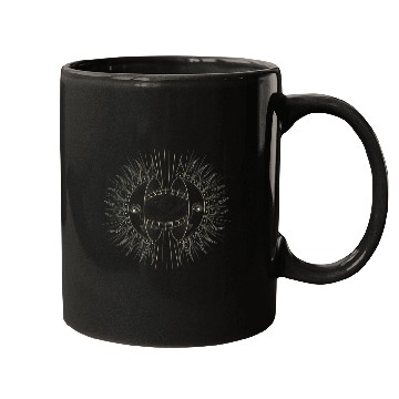 Discover Eye of The Sun Dark Art Aesthetic Grunge Symbol Occult Pagan Mugs