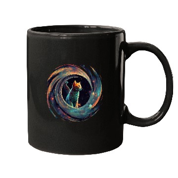 Discover Astronaut Outer Space Kitty on Galaxy Cat Lover Mugs
