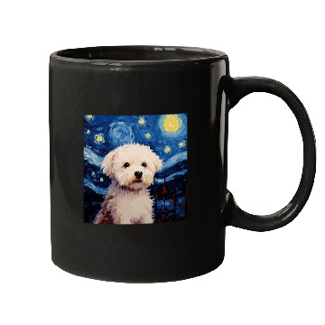 Discover Bichon Frise Starry Night For Dog Mom Dog Dad 1 Mugs