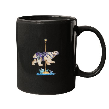 Discover Carousel Polar Bear Art Mugs