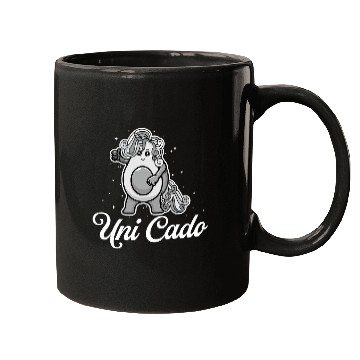 Discover Uni Cado Cute Avocado Funny Unicorns Guacamole Vegan 2 Mugs