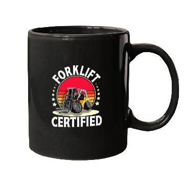 Discover Forklift Certified I Forklift Operator Forklift Driver Mugs