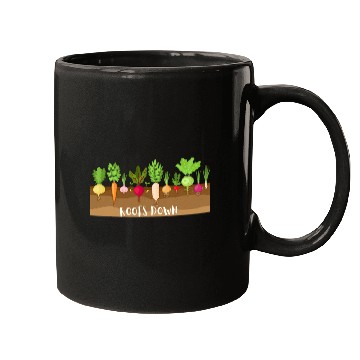 Discover Root Vegetable Gardening Ladies Green Thumb Roots Down Mugs