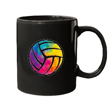 Discover Geometric Volleyball Shape Low Poly Cool Volleyball Lover Mugs